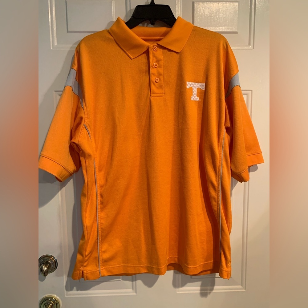 NCAA Vintage Tennessee Volunteers Men's Orange Polo Size L